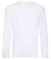 SS632 614280 Fruit of the Loom Original Long Sleeve T-Shirt White colour image
